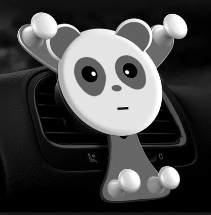 Gravity Car Phone Holder – Smile Face Air Vent Clip Mount
