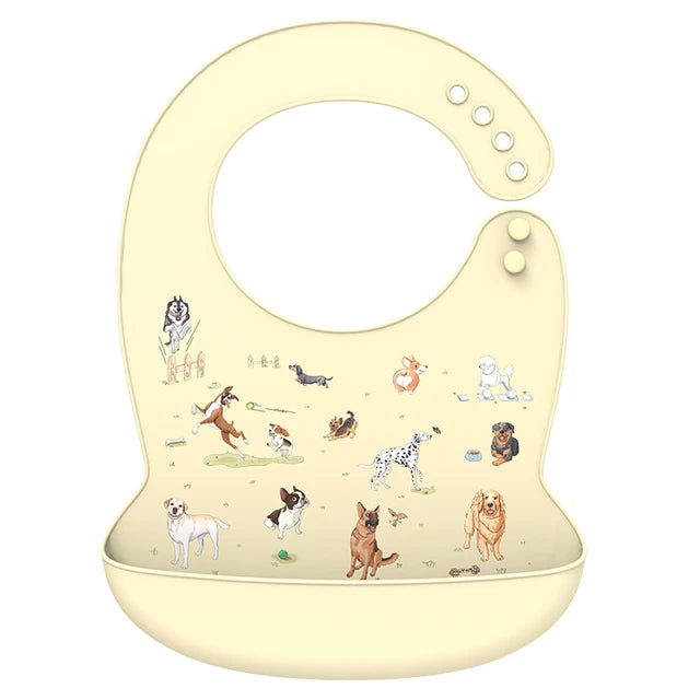 Silicone Baby Bib with Food Catcher – Waterproof & Soft