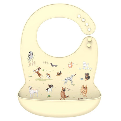 Silicone Baby Bib with Food Catcher – Waterproof & Soft