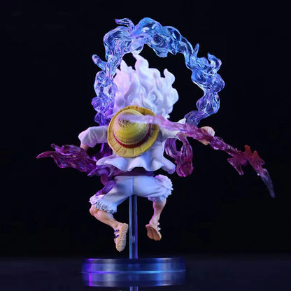 10CM One Piece Luffy Gear 5 Sun God Nika Action Figure