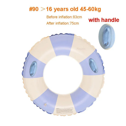 Inflatable Swim Ring Pool Float for Kids & Teens Donut Swimming Tube