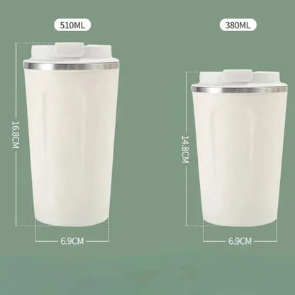 Stainless Steel Travel Coffee Mug – Leak-Proof Thermal Thermos Flask