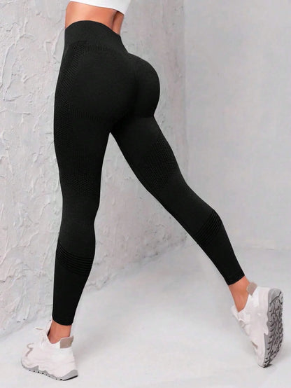 Seamless Wide Waistband Sports Leggings for Women – Yoga & Gym