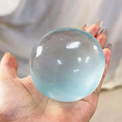 Mochi Squishy Stress Relief Ball – Soft Transparent Fidget Toy