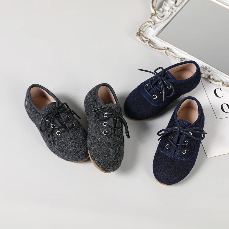 Kids Oxford Lace-Up Dress Shoes for Boys & Girls
