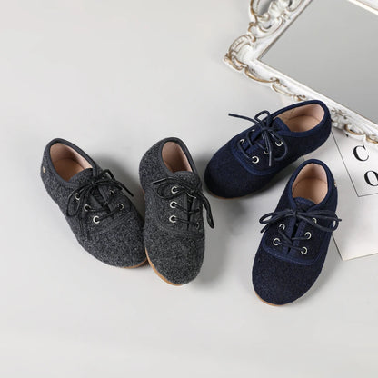 Kids Oxford Lace-Up Dress Shoes for Boys & Girls