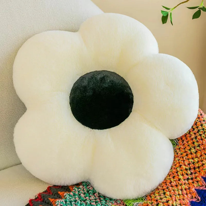 Flower Shape Plush Floor Cushion – Soft Seat Pad