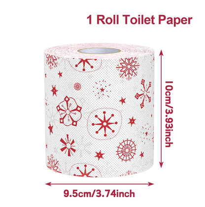 Christmas Printed Toilet Paper Roll – Festive Holiday Tissue