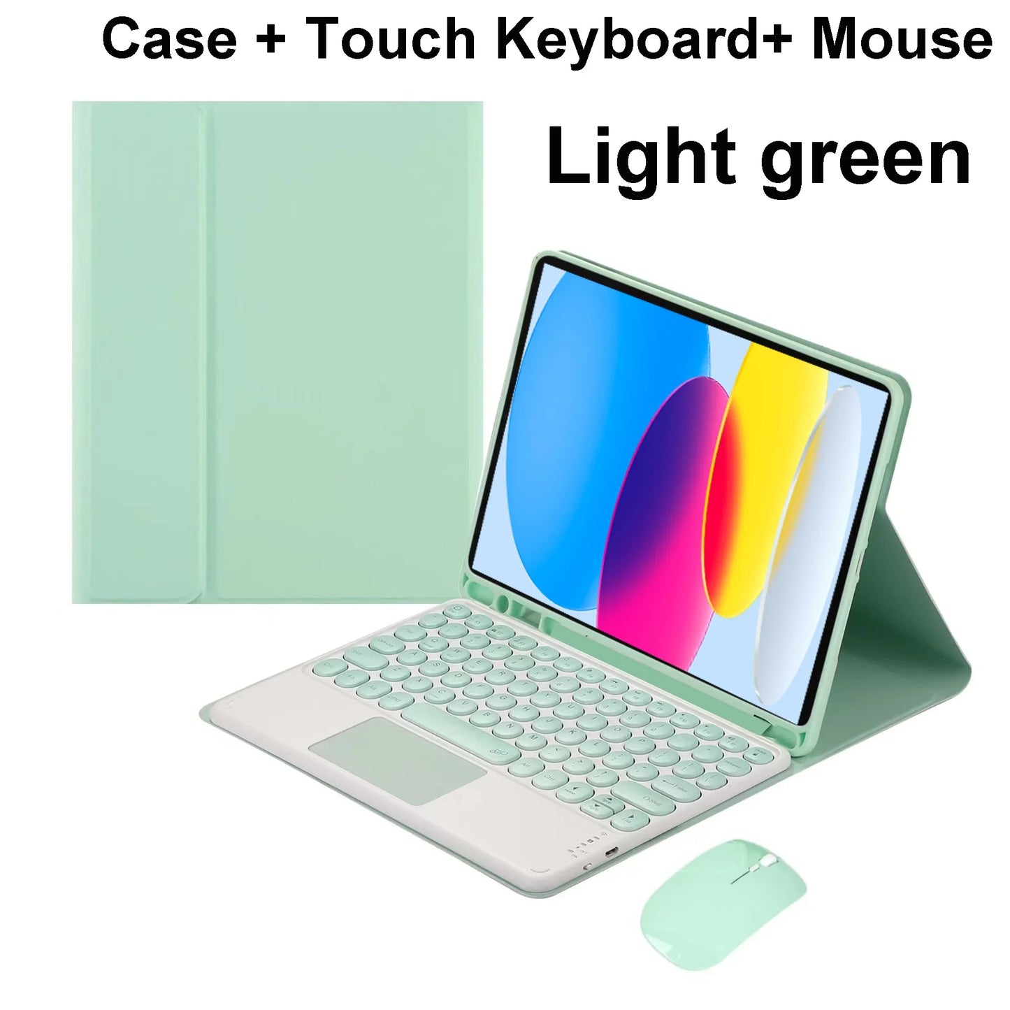 iPad Bluetooth Keyboard Case with Touchpad – 11th Gen, A16, Multi-Language