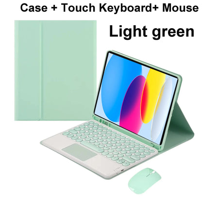 iPad Bluetooth Keyboard Case with Touchpad – 11th Gen, A16, Multi-Language