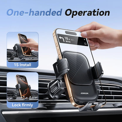 Joyroom Car Phone Holder – 360° Universal Mount for Dashboard, Air Vent & Windshield