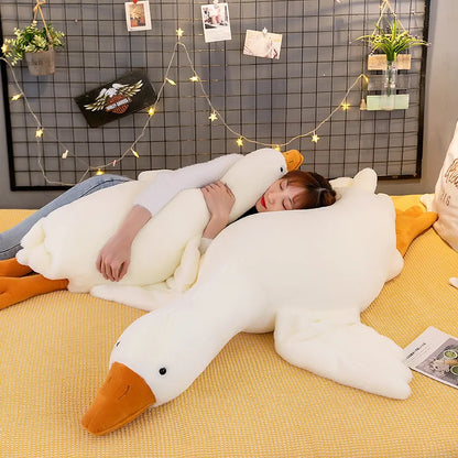 Giant Goose Plush Body Pillow – Soft Stuffed Animal Cuddle Toy