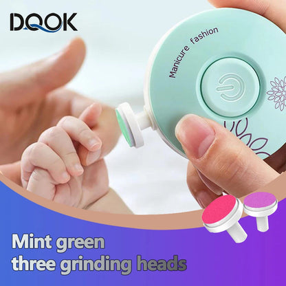 Electric Baby Nail Trimmer – Safe Manicure Set for Newborns & Kids